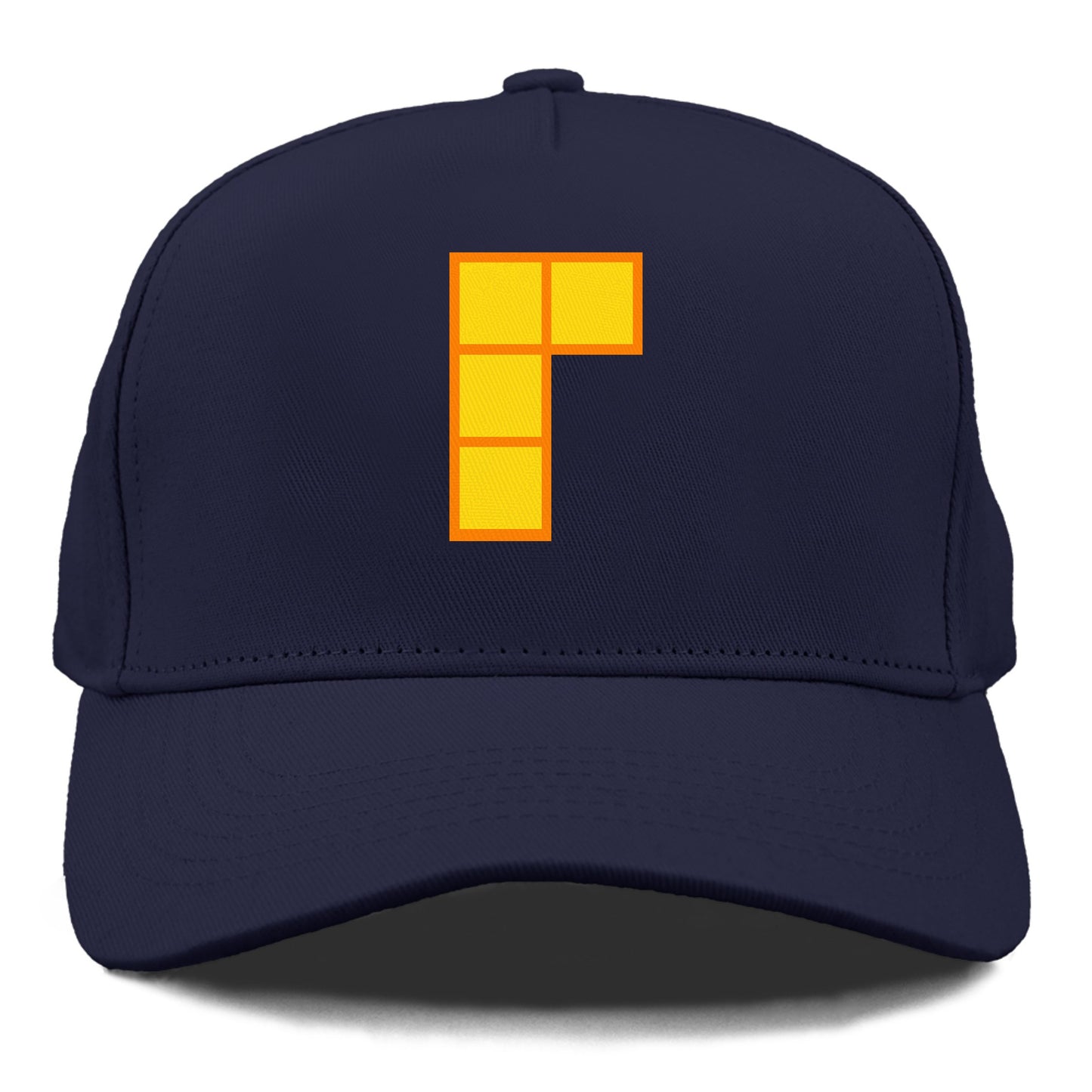 Retro 80s Tetris Blocks Orange Hat