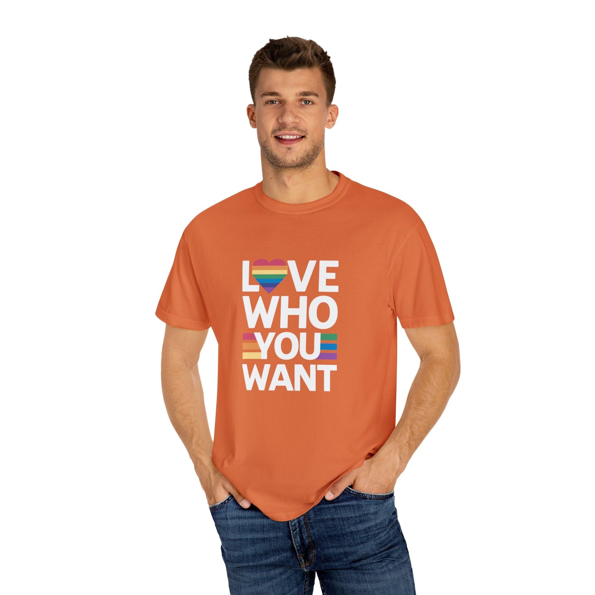 Empowering Diversity: 'Love Who You Want' Expressive T-Shirt - Pandaize