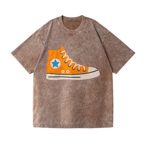 Retro 80s Converse Shoe Orange Vintage T-shirt