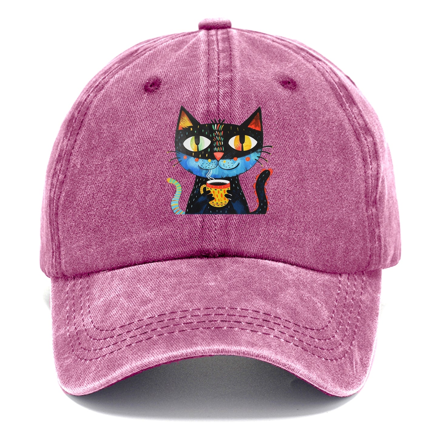 Coffee Cat Vibrant Mornings Hat