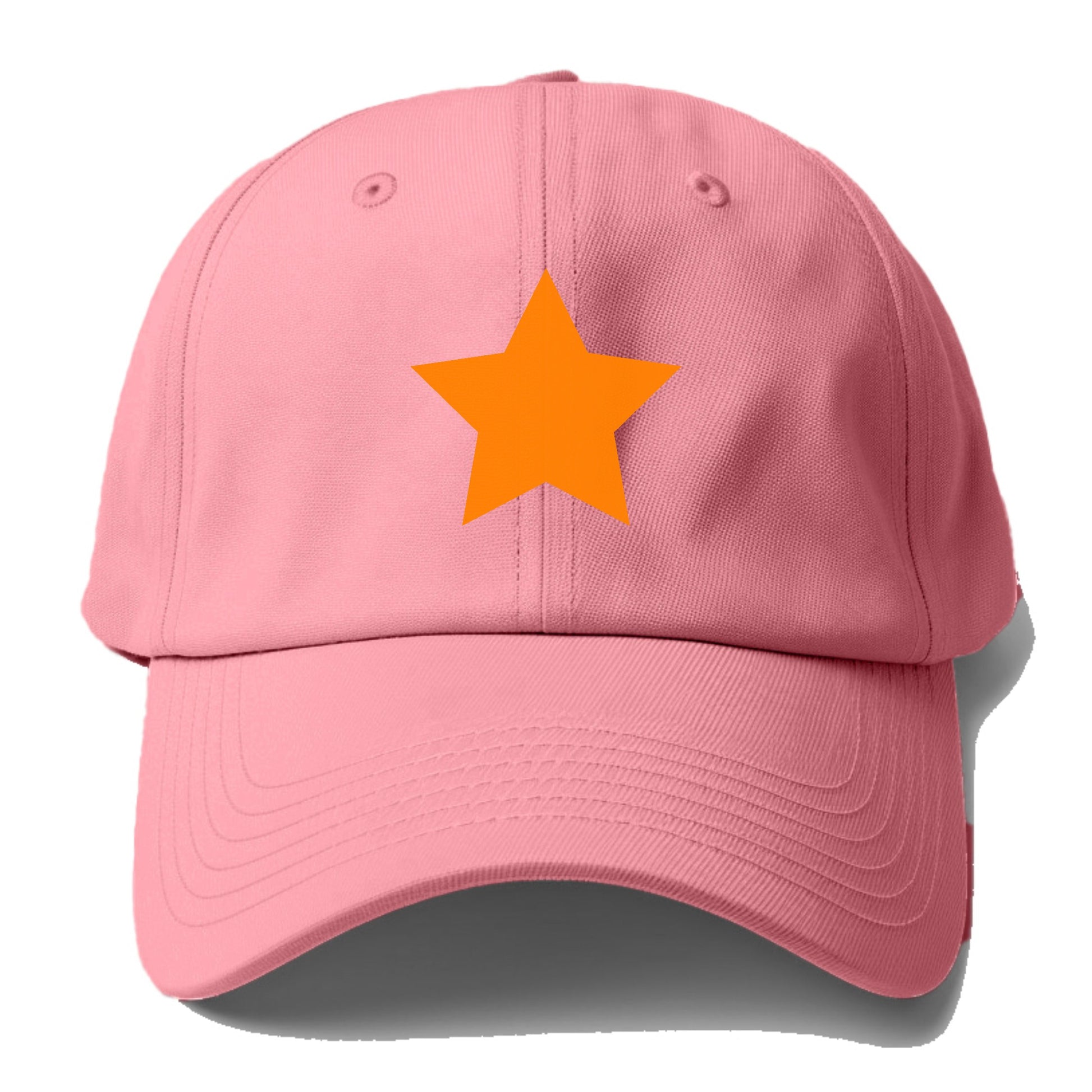 Retro 80s Star Orange Hat