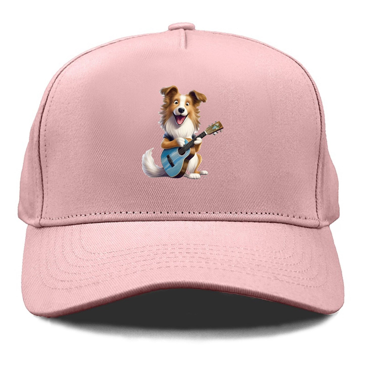 Shepherd Dog playing a guitar Hat