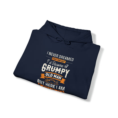 Grumpy and Proud: The Bold Hooded Sweatshirt for Seniors with Attitude