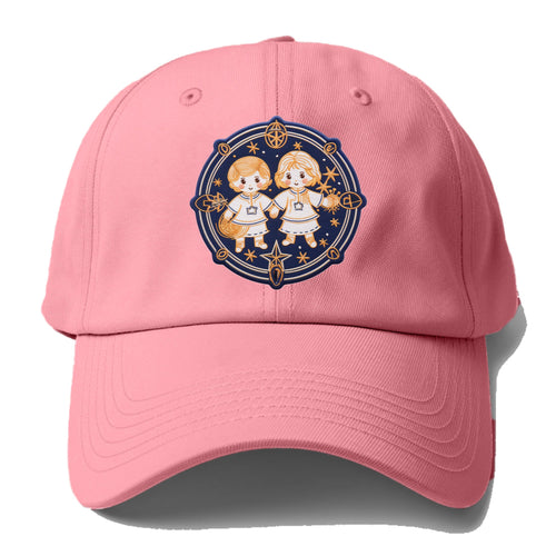 Gemini Zodiac Sign Baseball Cap For Big Heads