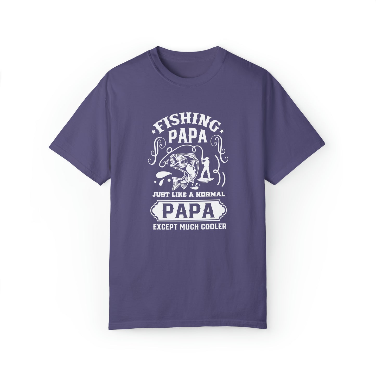 Fishing papa just like a normal papa except much cooler T-shirt