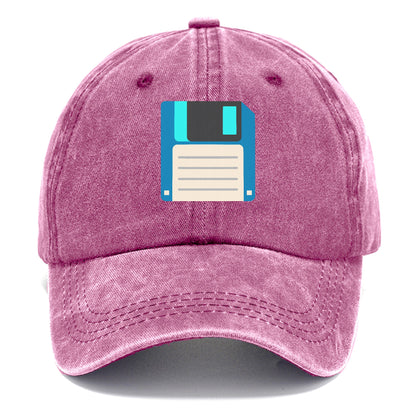 Retro 80s Floppy Disk Blue Hat