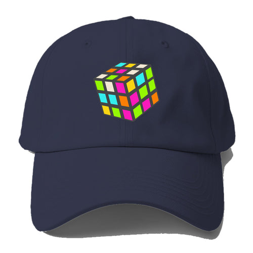 Retro 80s Rubik's Cube Baseball Cap