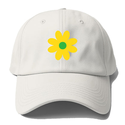 Retro 80s Flower Yellow Hat