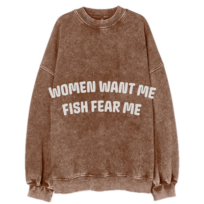 women want me fish fear me Hat