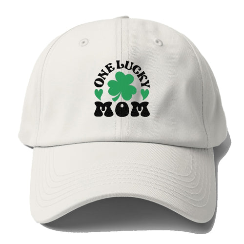 One Lucky Mom Baseball Cap For Big Heads