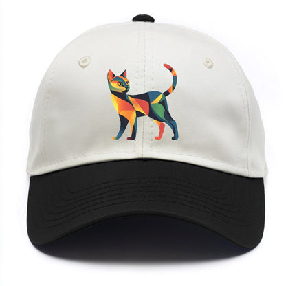 Vibrant Geometric Cat Hat