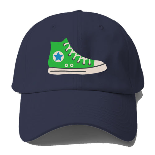 Retro 80s Converse Shoe Green Baseball Cap For Big Heads