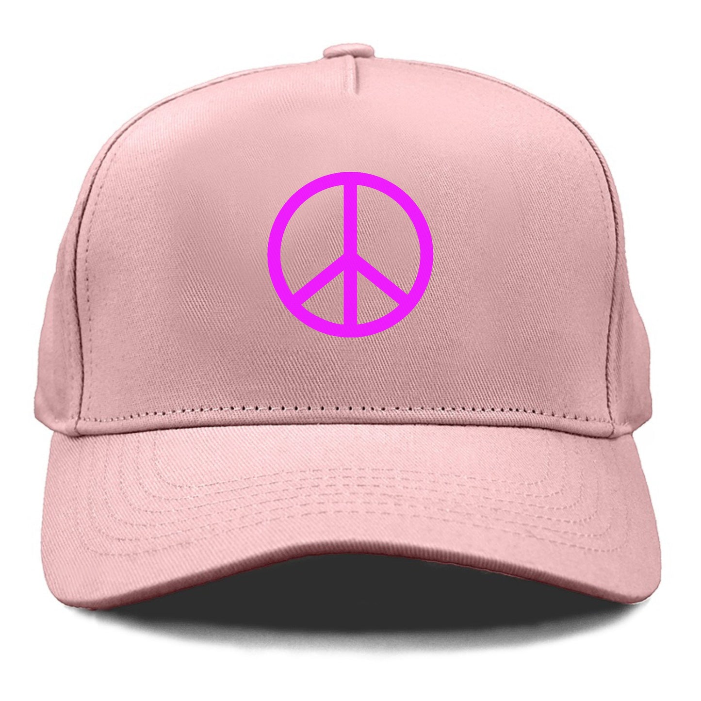 Retro 80s Peace Sign Purple Hat