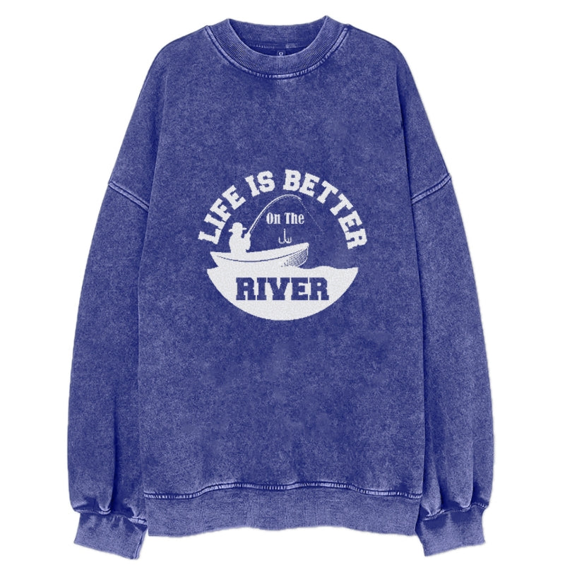 life is better on the river Hat