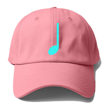 Retro 80s Music Note Blue Hat