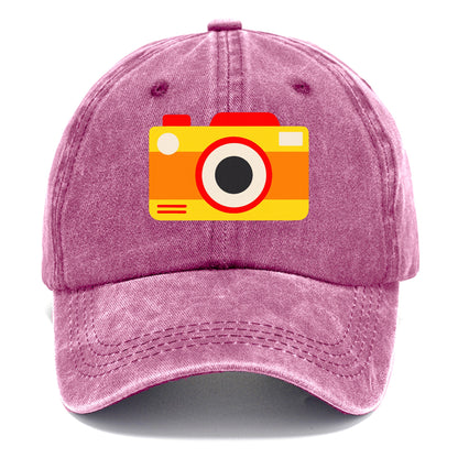 Retro 80s Camera Yellow Hat