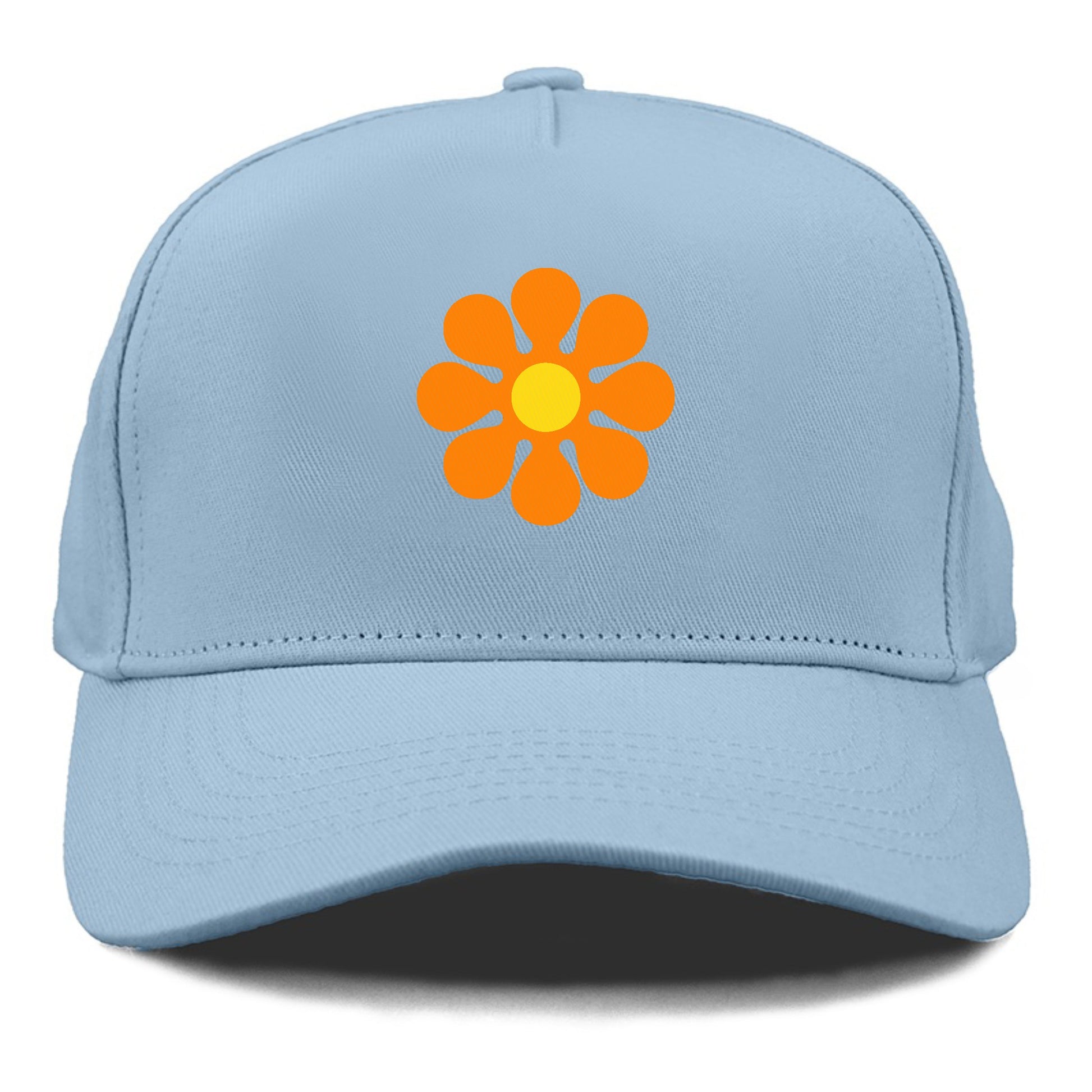 Retro 80s Flower Orange Hat