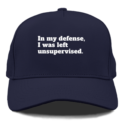 in my defense, i was left unsupervised Hat