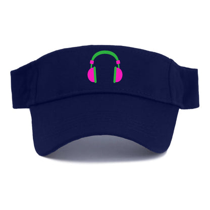 Retro 80s Headphones Pink Hat