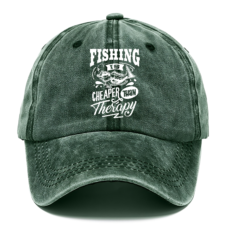 Fishing is cheaper than  therapy Hat