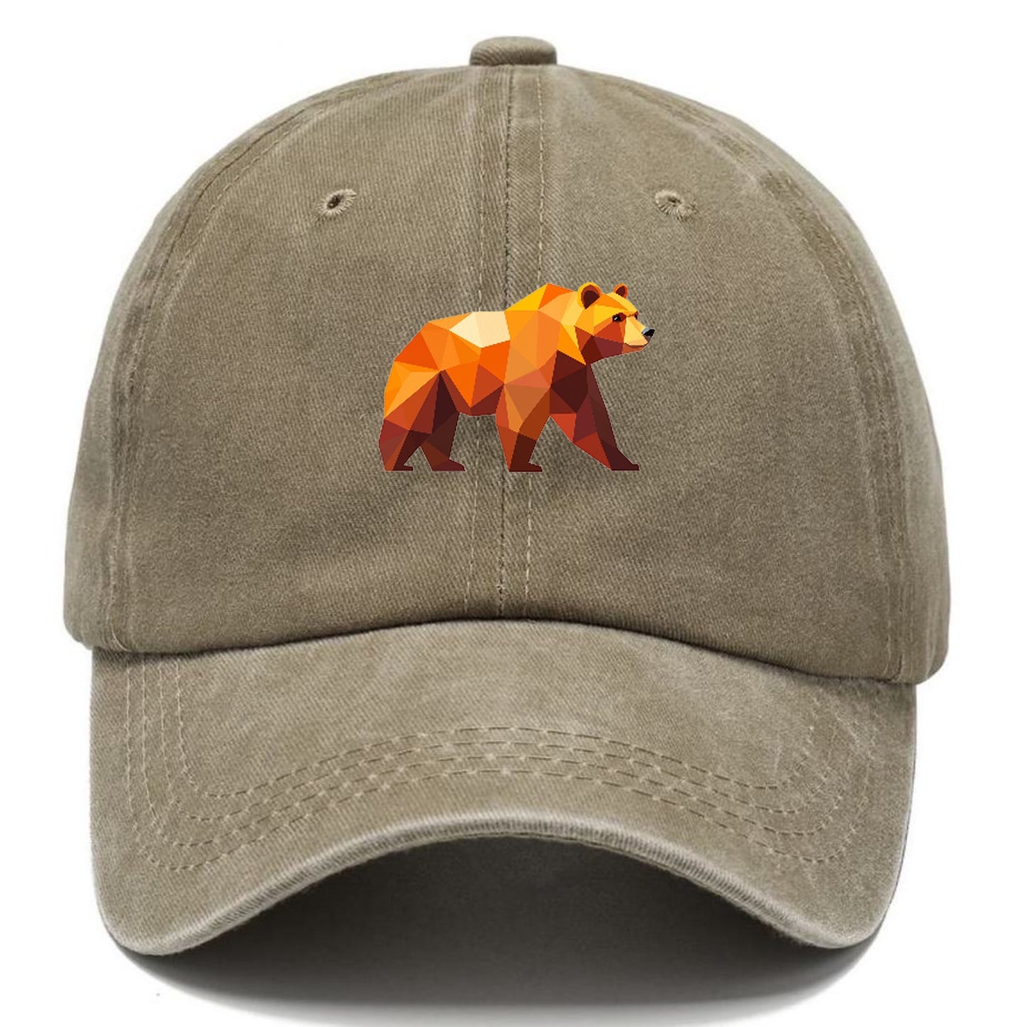 Geometric Bear on the Move Hat