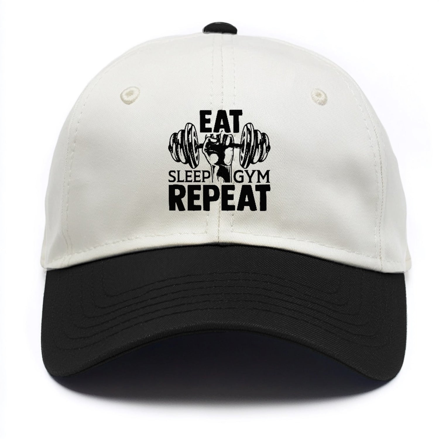 eat sleep gym repeat Hat