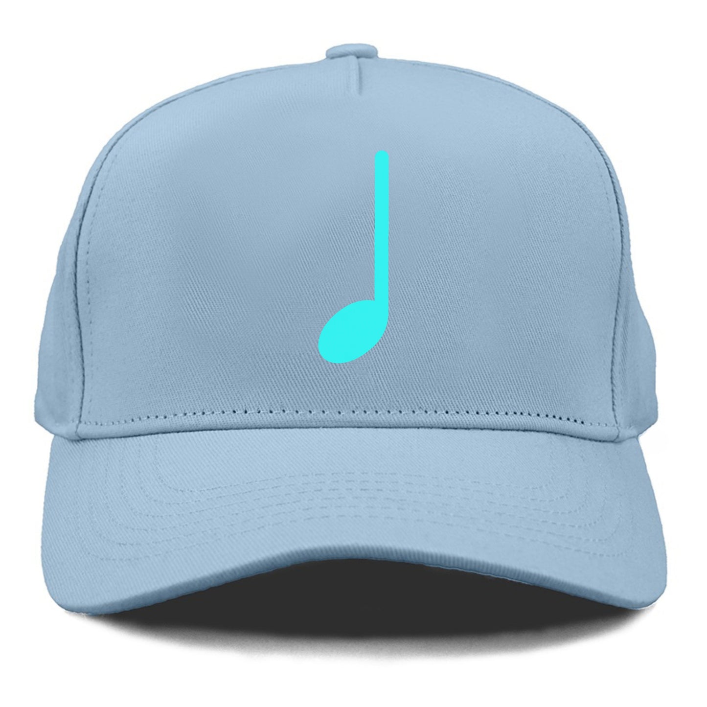 Retro 80s Music Note Blue Hat