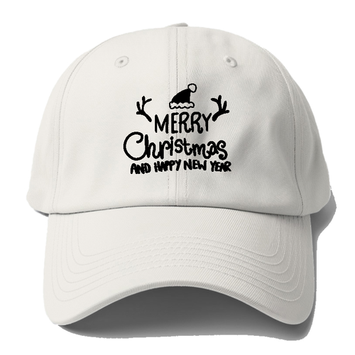 Merry Christmas And Happy New Year Baseball Cap