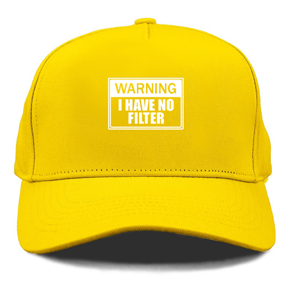 warning i have no filter Hat