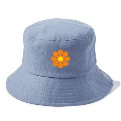 Retro 80s Flower Orange Hat