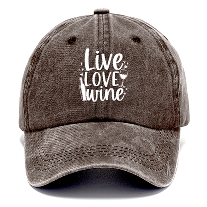 live love wine Hat