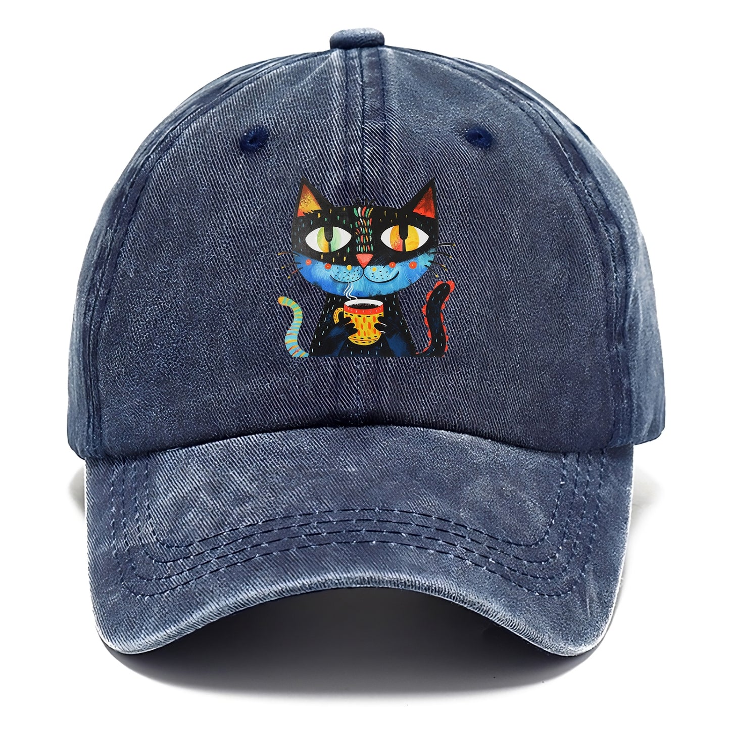 Coffee Cat Vibrant Mornings Hat