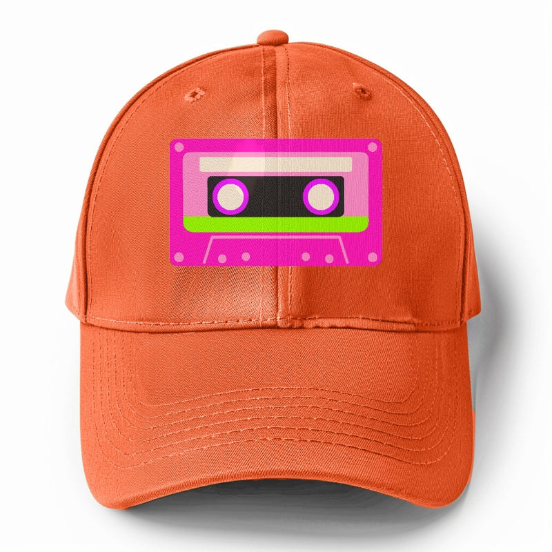 Retro 80s Cassette Pink Hat