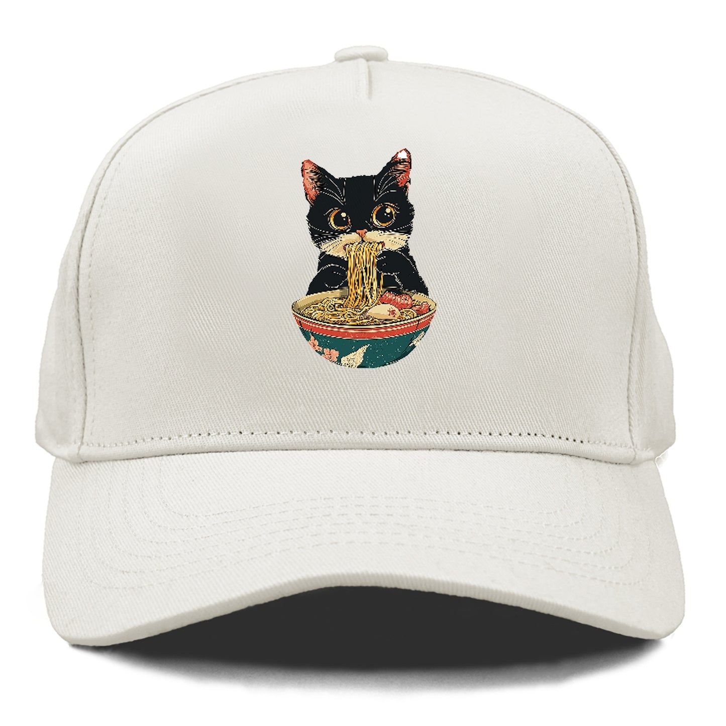 Cat Eating Noodles Hat