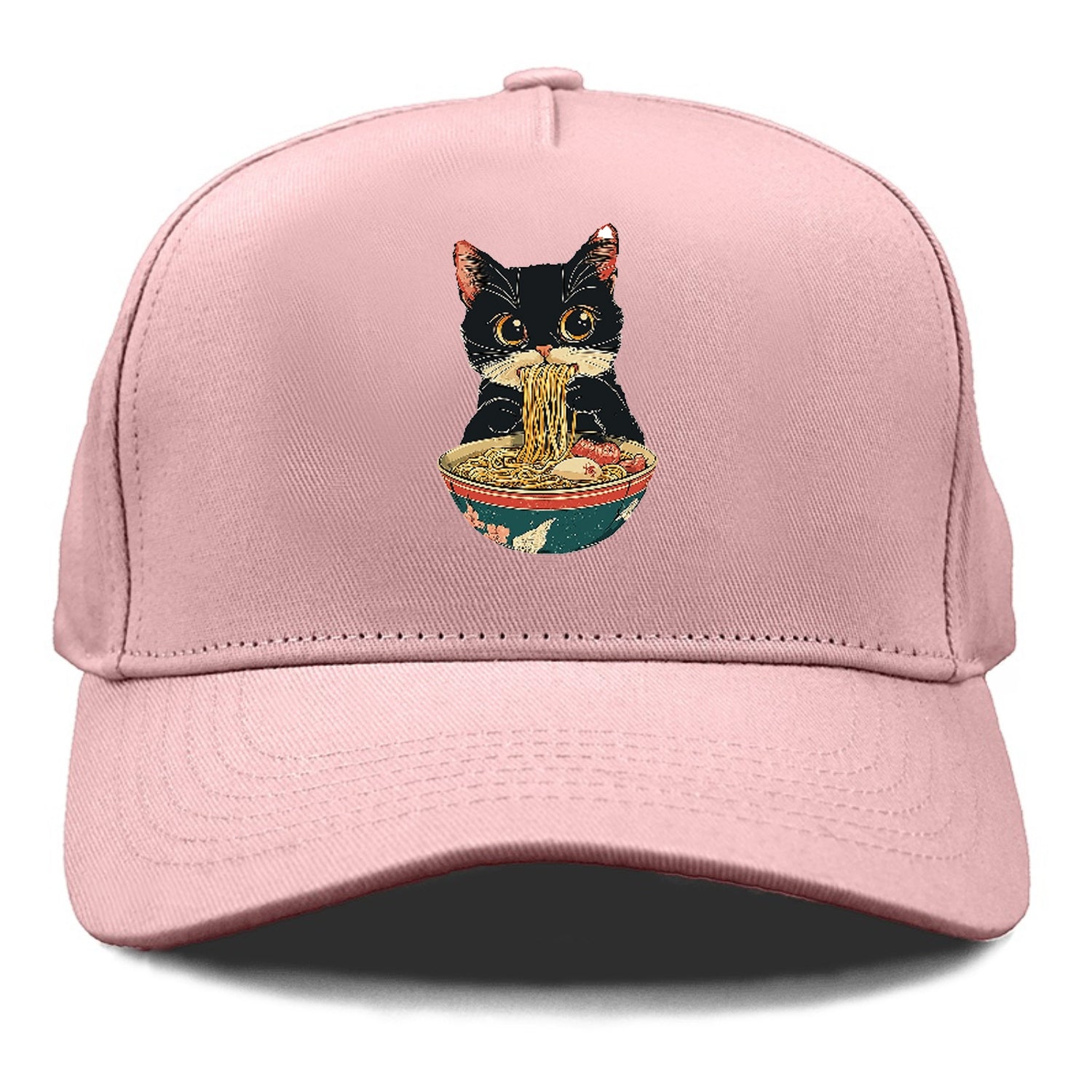 Cat Eating Noodles Hat