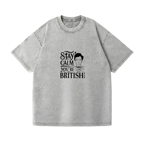 Stay Calm You're British Vintage T-shirt