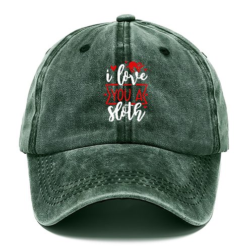 I Love You A Sloth Classic Cap