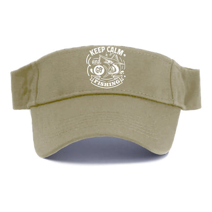 Keep calm and go fishing Hat