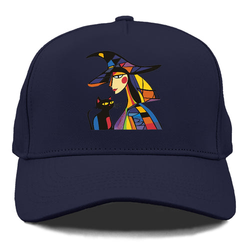 Stylized Witch With Cat Cap