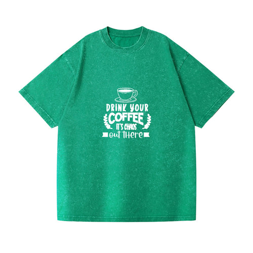 Caffeine Chaos: Brew Your Daily Fix With Style Vintage T-shirt