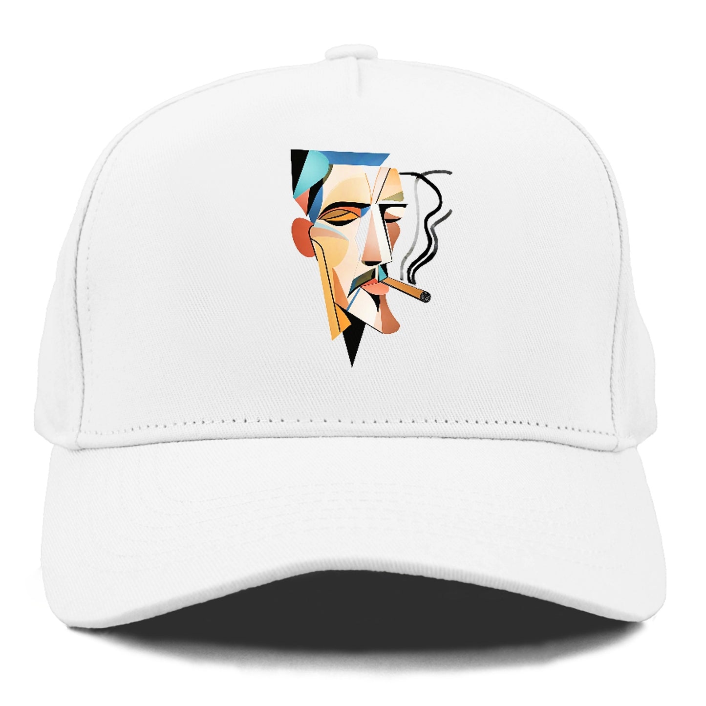 Abstract Smoking Man Hat