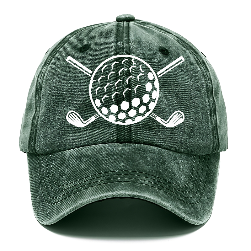 Golf Ball And Clubs! Hat