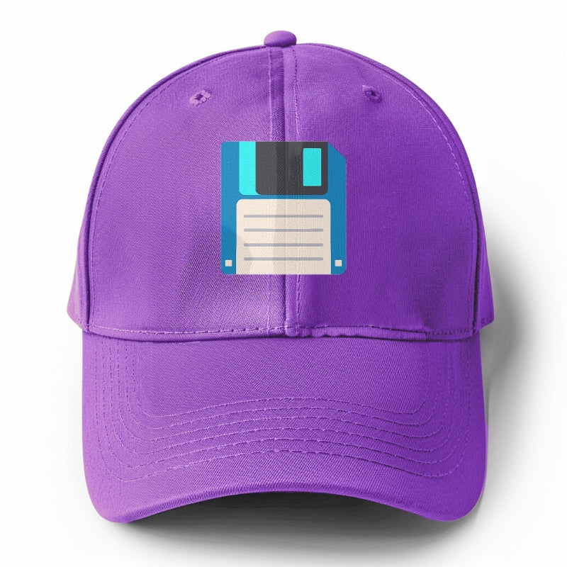 Retro 80s Floppy Disk Blue Hat