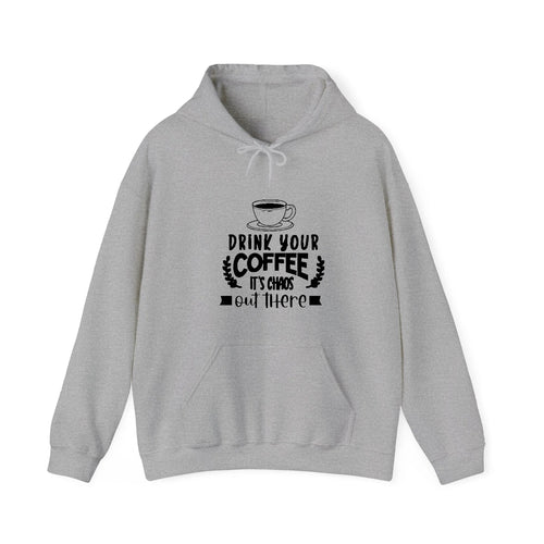 Caffeine Chaos: Brew Your Daily Fix With Style Hooded Sweatshirt