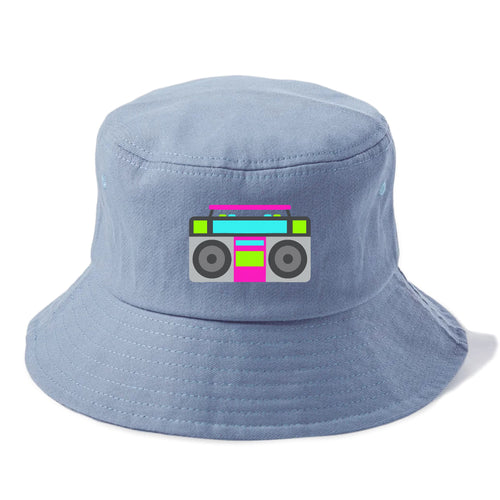 Retro 80s Boombox Bucket Hat