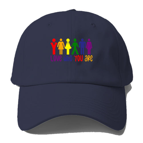 Love Who You Are Baseball Cap For Big Heads