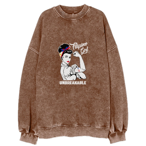 Filipino Girl Unbreakable Vintage Sweatshirt