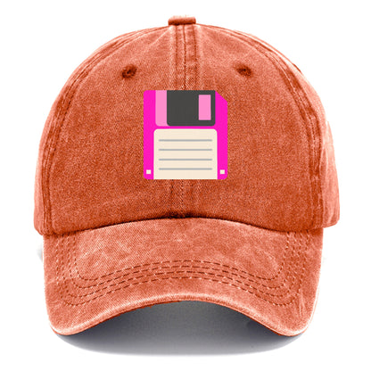 Retro 80s Floppy Disk Pink Hat