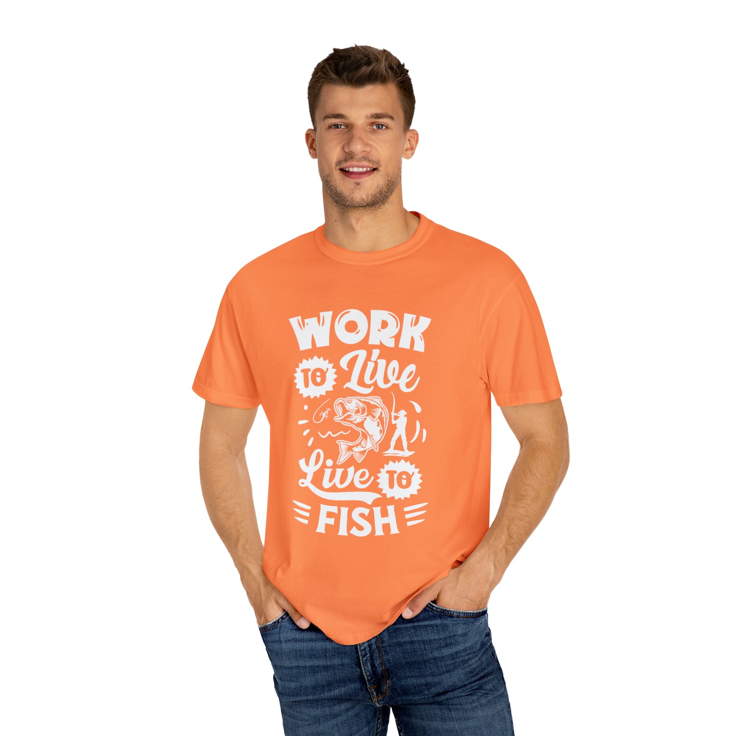 Fisherman's Life: Work to Live, Live to Fish T-Shirt