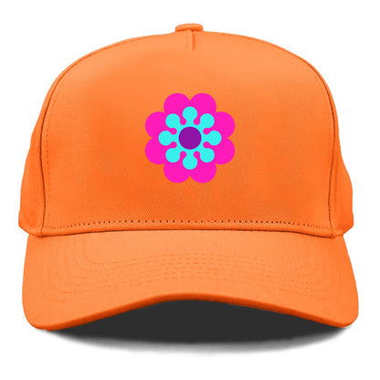 Retro 80s Flower Pink Hat